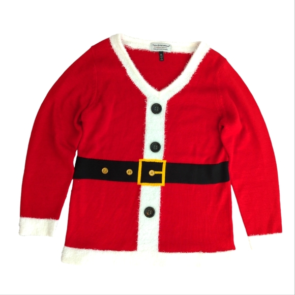 Tiara International Santa Christmas sweater dress, size XL - Picture 1 of 16
